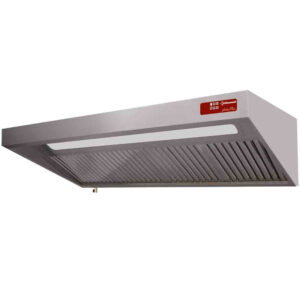 Emhætte, (8/9T-2500 M3/t) 120 Pa, belysning, variator, 5x filtre